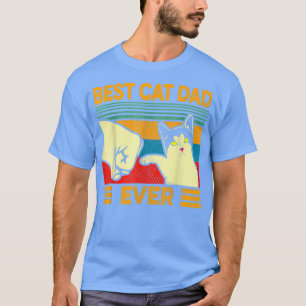 Bester Cat-Vater je Vintagen Männer Bump Fit Fath T-Shirt