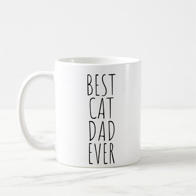 BESTER CAT-VATER ÜBERHAUPT KAFFEETASSE (Links)