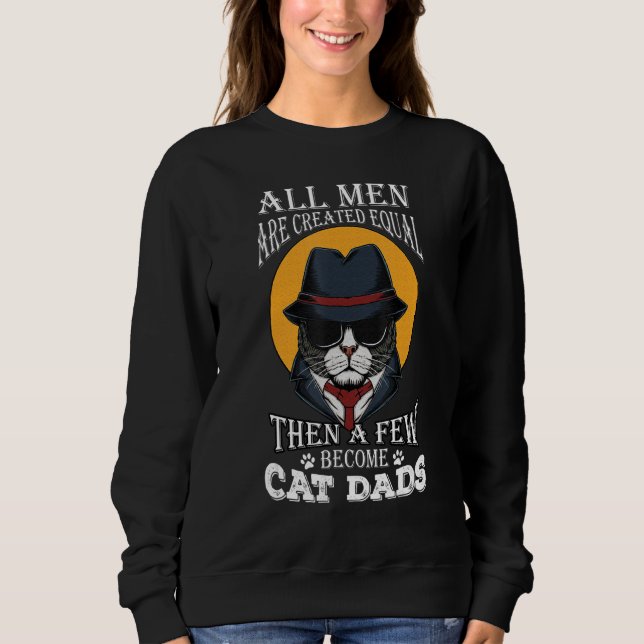 Bester Cat Vater von der Tochter für Men Dadys Men Sweatshirt (Vorderseite)