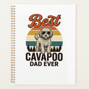 Bester Cavapoo-Vater aller Zeiten Vintage-Hund-Shi Planer