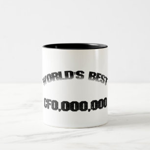 Bester CFO der Welt00.000 Zweifarbige Tasse