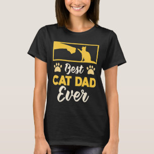 Bester Chat-Vater je Tier Familienmitglied Tier T-Shirt