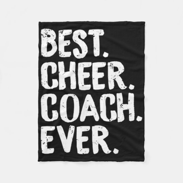 Bester Cheer Coach Ever Cheerleading Squad Lehrer  Fleecedecke (Vorderseite)