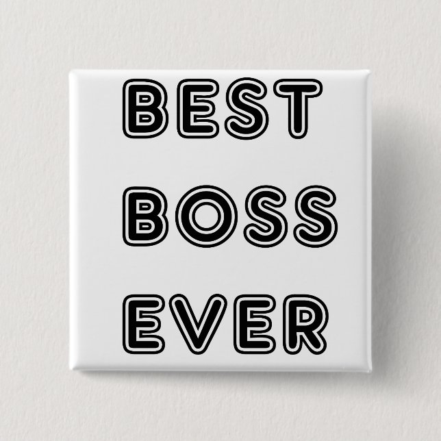 Bester Chef aller Zeiten Button (Vorderseite)