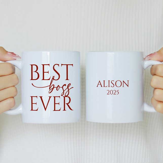Bester Chef Aller Zeiten Personalisierter Kaffeebe Kaffeetasse (Von Creator hochgeladen)