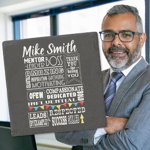 Bester Chef-Anerkennungs-Geschenk-Untersetzer Steinuntersetzer