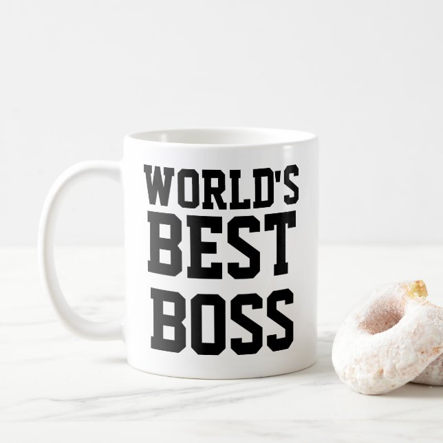 Bester Chef der Funny World Kaffeetasse (Mit Donut)