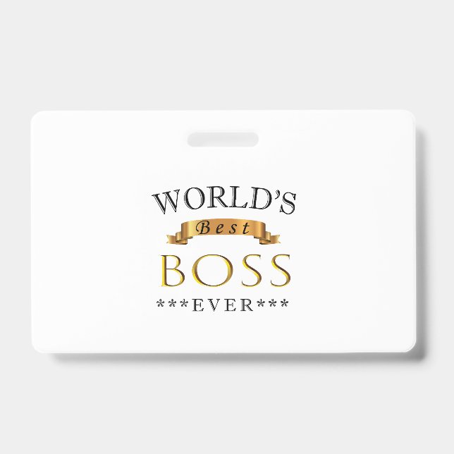 Bester Chef der Welt Ausweis (Vorderseite)