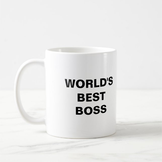 Bester Chef der Welt Kaffeetasse (Links)
