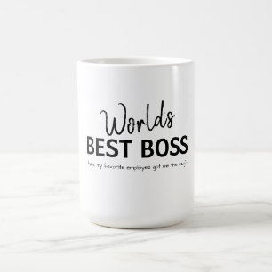Bester Chef der Welt Lustiges Geschenk Kaffeetasse