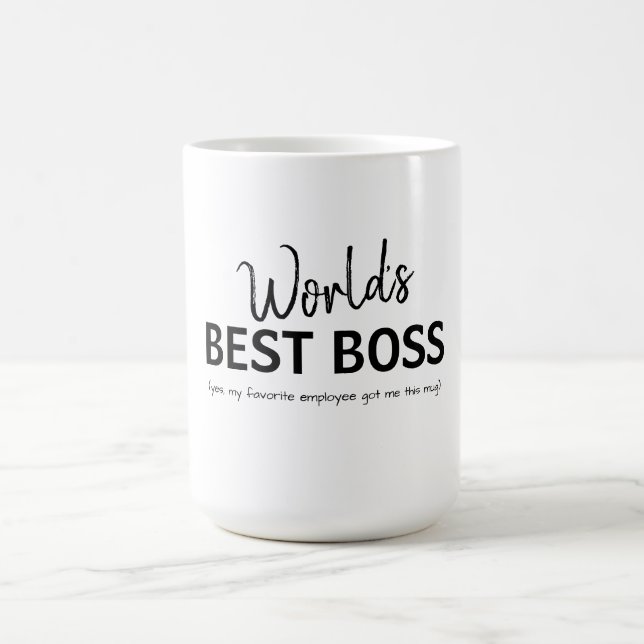Bester Chef der Welt Lustiges Geschenk Kaffeetasse (Mittel)
