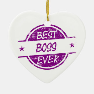 Bester Chef überhaupt lila Keramik Ornament