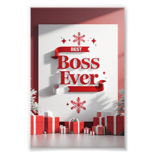 Bester Chef Weihnachten Fotodruck