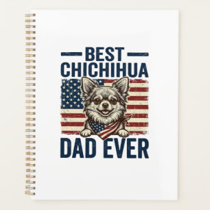 Bester Chihuahua-Vater aller Zeiten Patriotisches  Planer