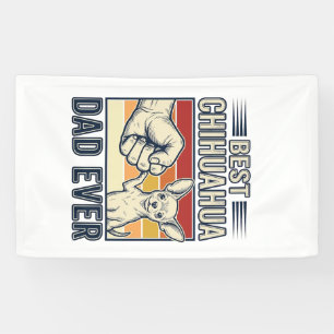 Bester Chihuahua-Vater Aller Zeiten Vintage-Hund-S Banner