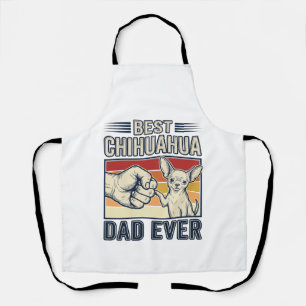 Bester Chihuahua-Vater Aller Zeiten Vintage-Hund-S Schürze