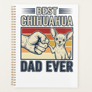 Bester Chihuahua-Vater Aller Zeiten Vintage-Hunde- Planer