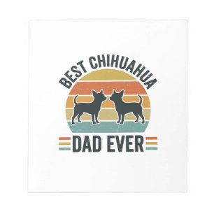 Bester Chihuahua-Vater Aller Zeiten Vintage-Hundef Notizblock