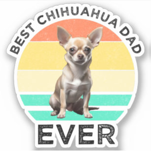 Bester Chihuahua-Vater je Aufkleber
