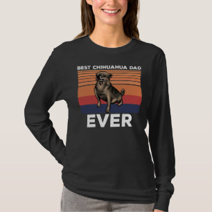 Bester Chihuahua-Vater je Idee für Hunde Mama Vate T-Shirt