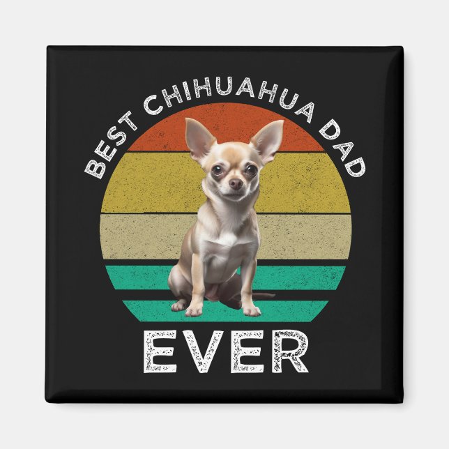 Bester Chihuahua-Vater je Magnet (Vorne)