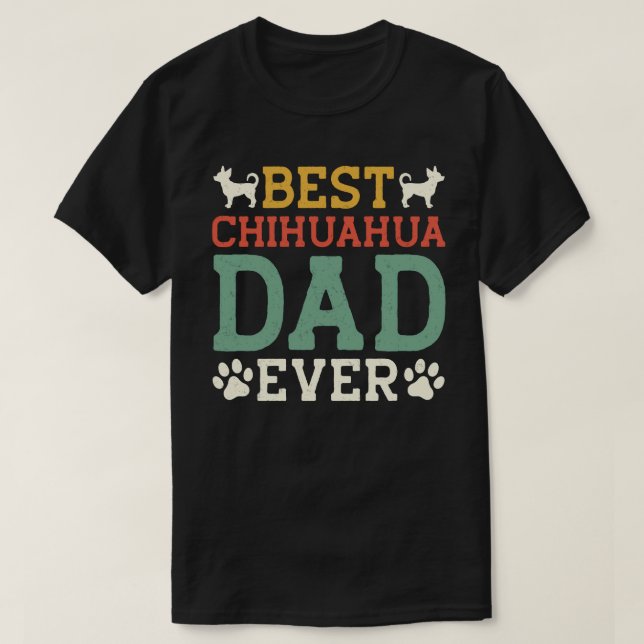 Bester Chihuahua Vater je Shirt T - Shirt (Design vorne)