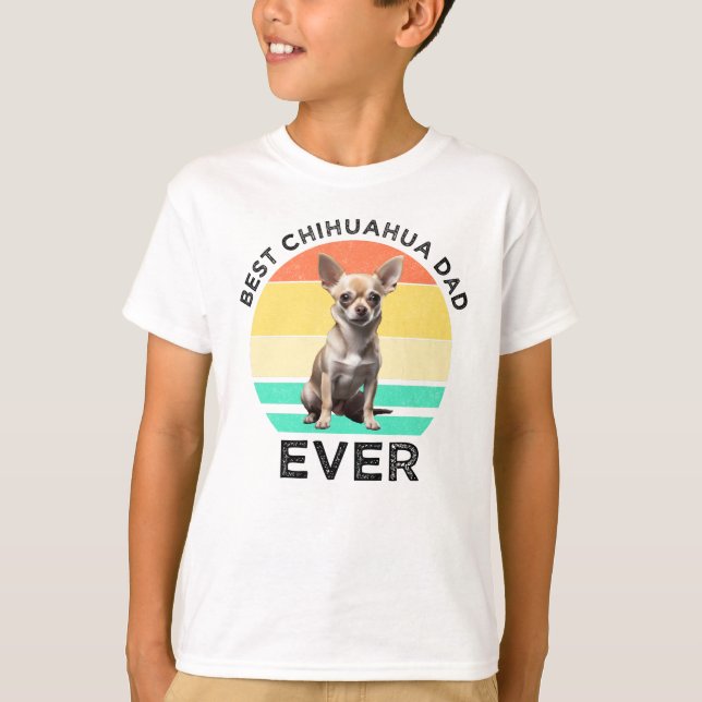 Bester Chihuahua-Vater je T-Shirt (Vorderseite)