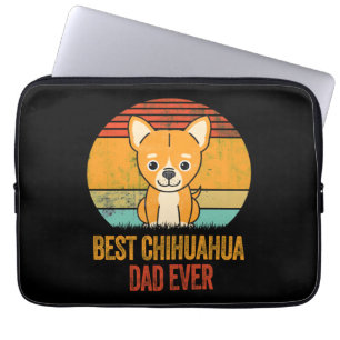 Bester Chihuahua-Vater je Vintag in Bedrängnis Laptopschutzhülle