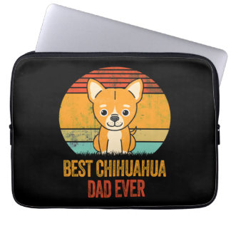 Bester Chihuahua-Vater überhaupt Vintage abgenutzt Laptopschutzhülle