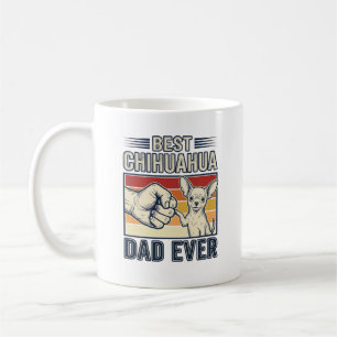 Bester Chihuahua-Vater überhaupt Vintage-Hund-Shir Kaffeetasse
