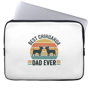Bester Chihuahua-Vater überhaupt Vintage-Hunde-Lie Laptopschutzhülle