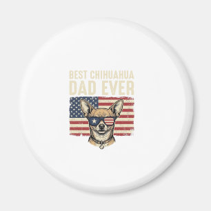 Bester Chihuahua-Vater überhaupt, vintage-patrioti Magnet