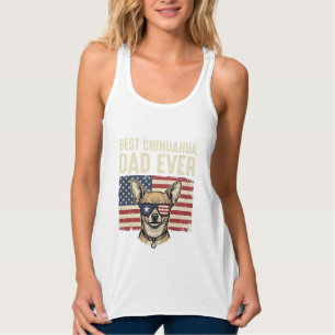 Bester Chihuahua-Vater überhaupt Vintage-patriotis Tank Top