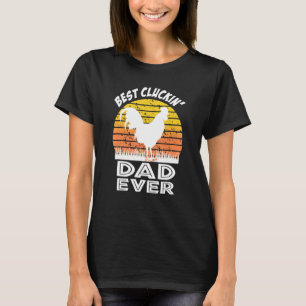 Bester Cluckin-Vater je Boys Farm Tier Hühnchen Ro T-Shirt