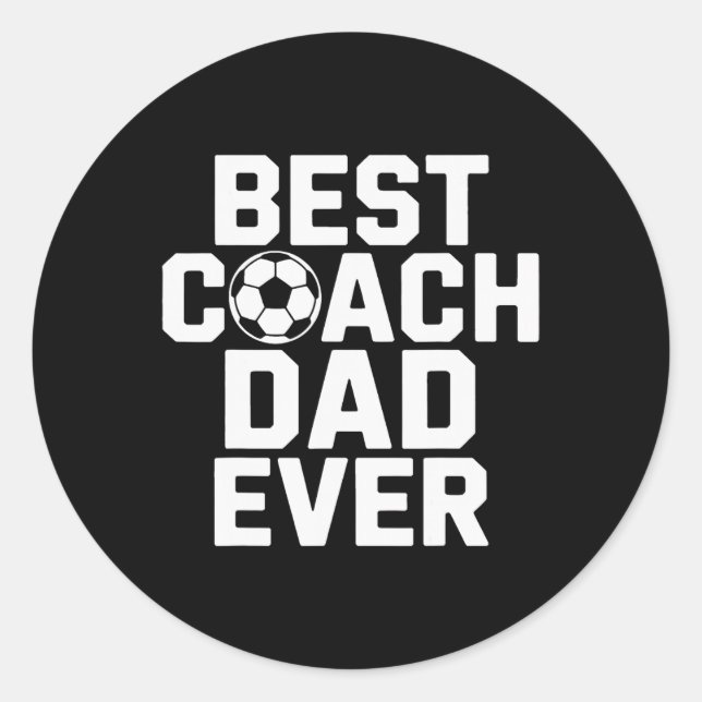 Bester Coach Dad Ever Fußballspieler Flüsterer  Runder Aufkleber (Vorderseite)