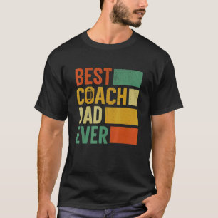 Bester Coach Dad Papa Vater Football Daddy Papa Va T-Shirt