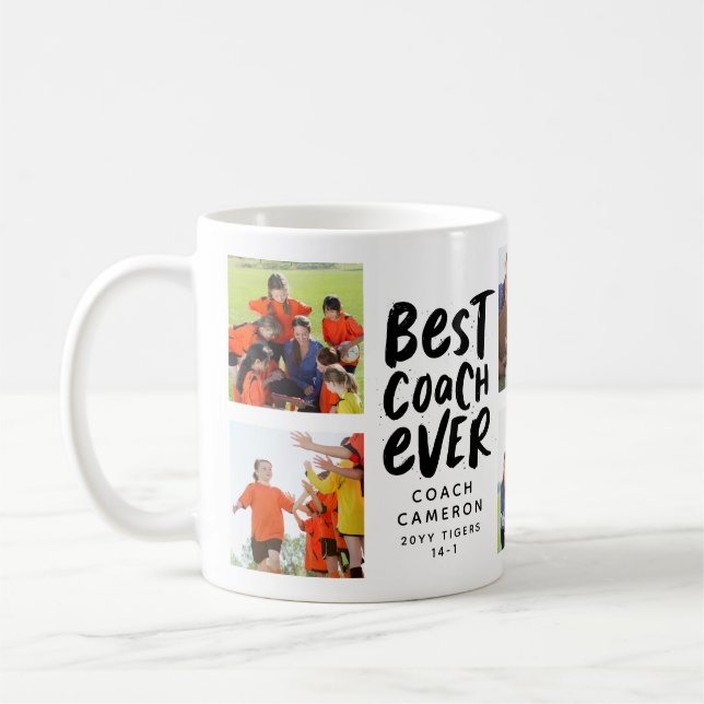 Bester Coach je 7 Foto Kollektion Team Geschenk Kaffeetasse (Links)