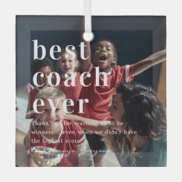 Bester Coach je | Angebot und Foto Ornament Aus Glas