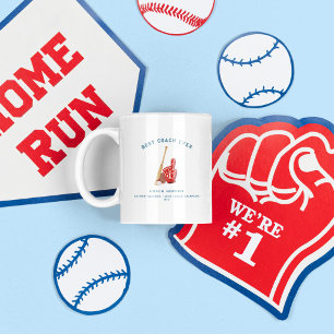 Bester Coach je   Baseball Coach Foto Kaffeetasse