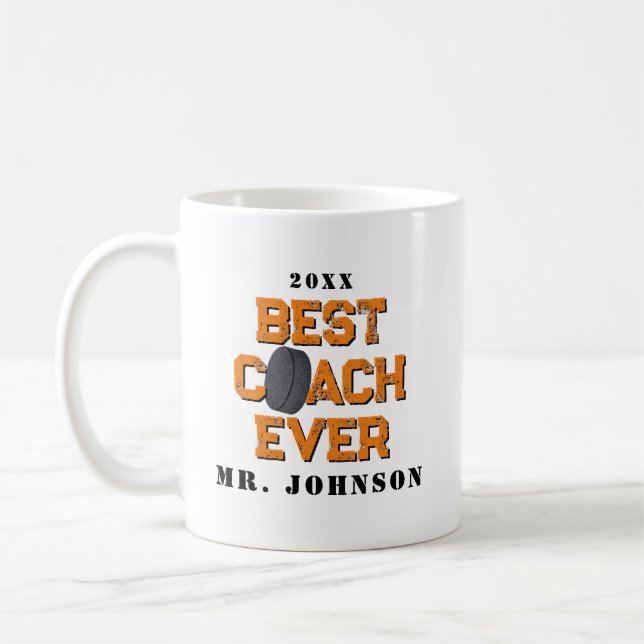 Bester Coach je Eishockey Kaffeetasse (Links)
