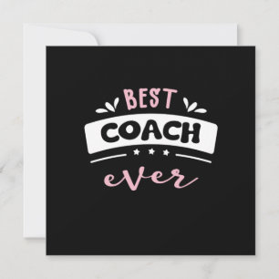 Bester Coach je Geschenk Idee Einladung