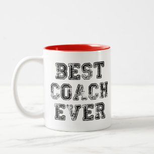 Bester Coach je   Spaß beim Personalisierten Gesch Zweifarbige Tasse