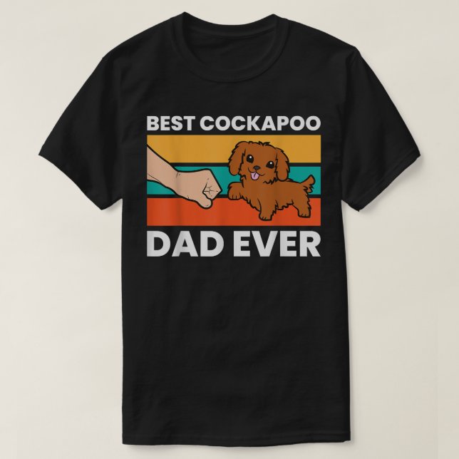 Bester Cockapoo-Vater je Cockapoo-Hund  T-Shirt (Design vorne)