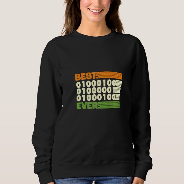 Bester Codierender Vater Aller Zeiten Sweatshirt (Vorderseite)