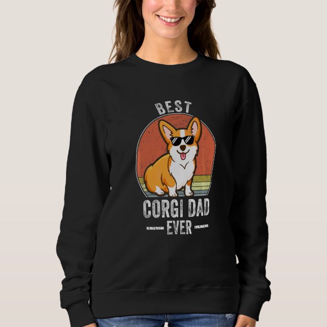 Bester Corgi Dog Vater je Kostümkorgi Besitzer Sweatshirt (Vorderseite)