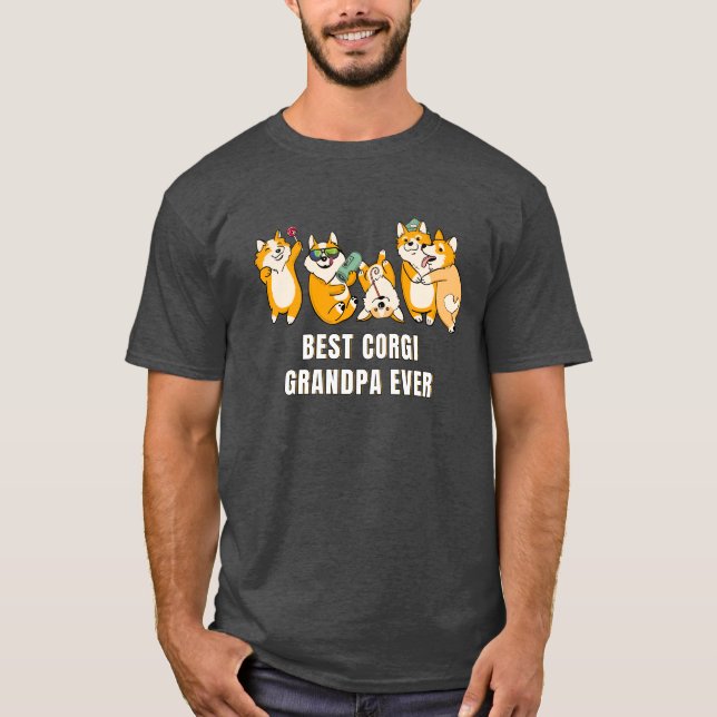 Bester Corgi-Großvater-überhaupt Geschenk-T - T-Shirt (Vorderseite)