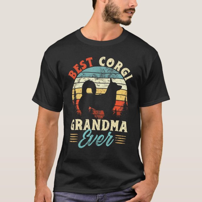 Bester Corgi Oma je Dog T-Shirt (Vorderseite)
