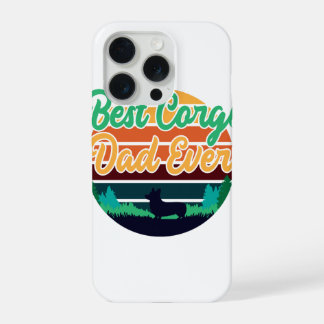Bester Corgi-Vater Aller Zeiten Retro Vintage Vate iPhone 15 Pro Hülle