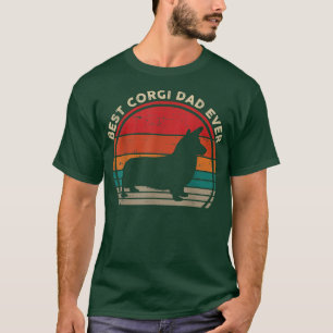 Bester Corgi-Vater Aller Zeiten Vintage Vatertag H T-Shirt