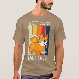 Bester Corgi Vater je Corgi Dog Lover T-Shirt